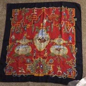 Salvatore Ferragamo 100% silk scarf wrap